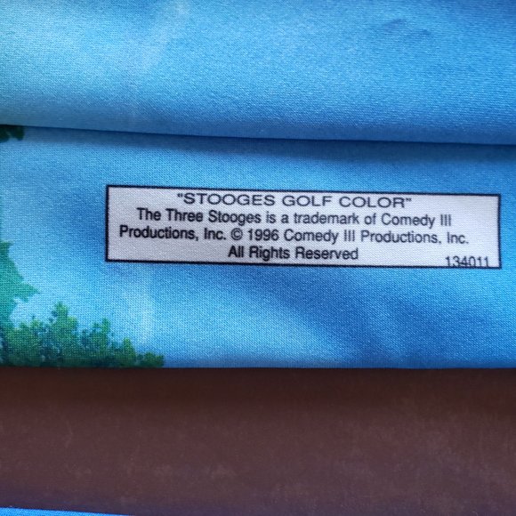 Three Stooges Golf Color Polyester Necktie - Picture 5 of 6